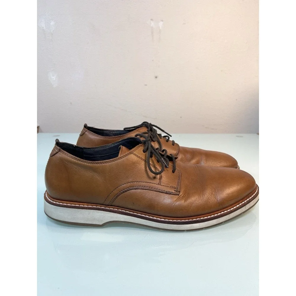 Cole Haan Men's‎ 11.5M Brown Leather Oxford Casual Dress Comfort Shoes